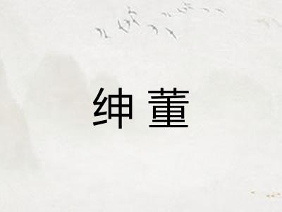 绅董