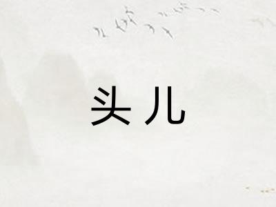 头儿 头儿