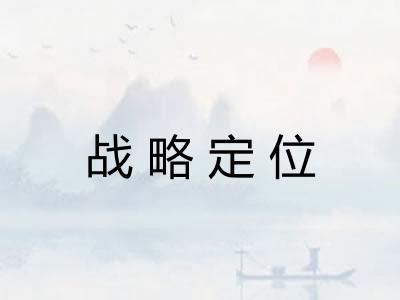 战略定位