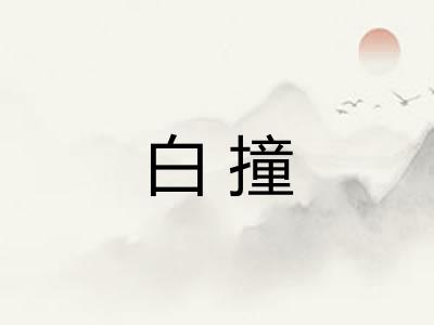 白撞