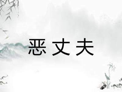 恶丈夫 恶丈夫