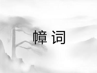 幛词