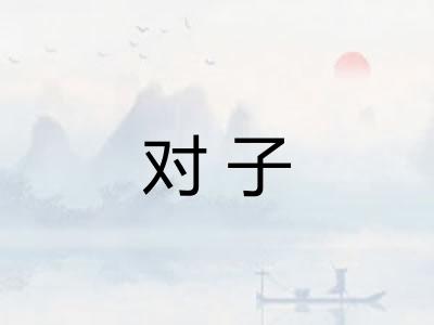 对子 对子