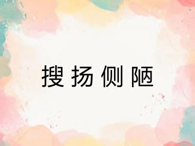 搜扬侧陋