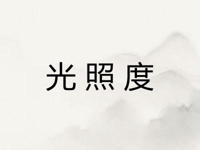 光照度