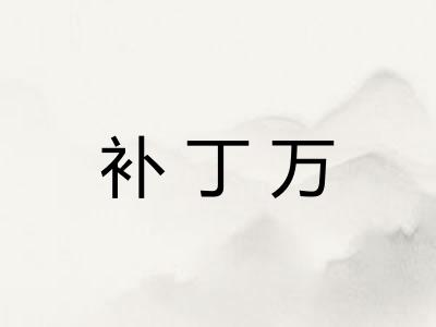 补丁万
