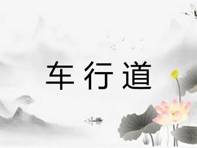 车行道