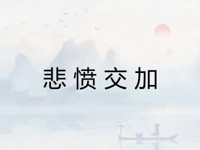 悲愤交加