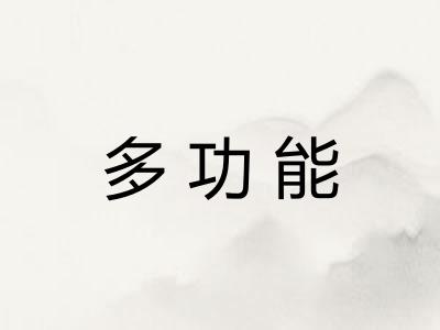 多功能