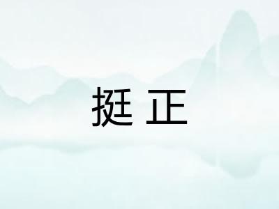 挺正