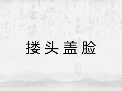 搂头盖脸 搂头盖脸