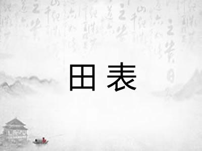 田表