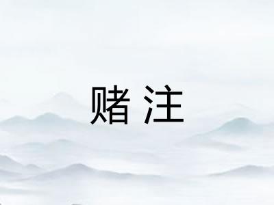 赌注