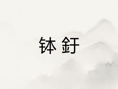 钵釪