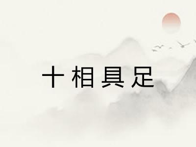 十相具足