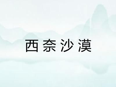 西奈沙漠
