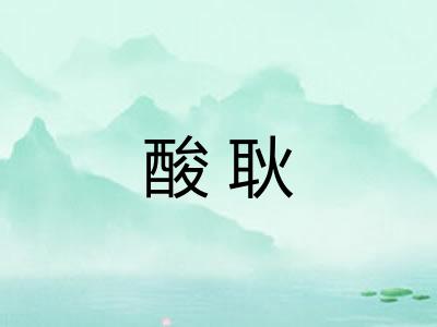 酸耿 酸耿