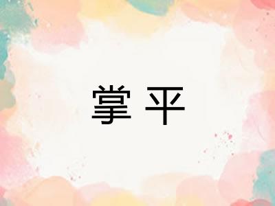 掌平