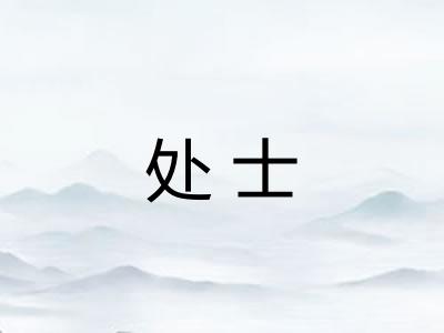处士