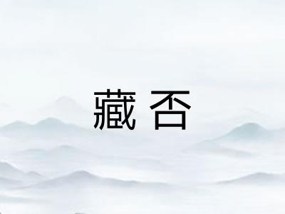 藏否