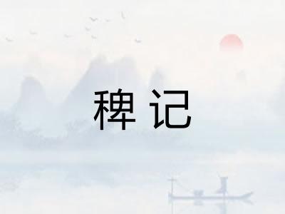 稗记