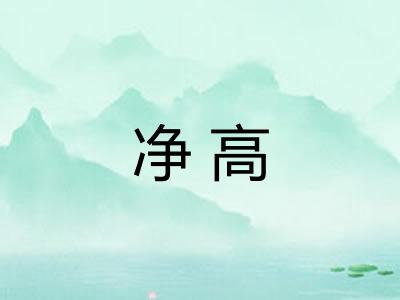 净高