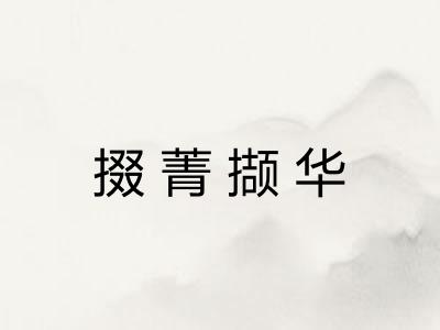 掇菁撷华