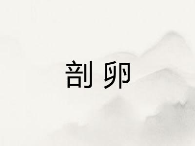 剖卵