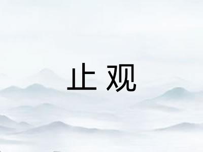 止观