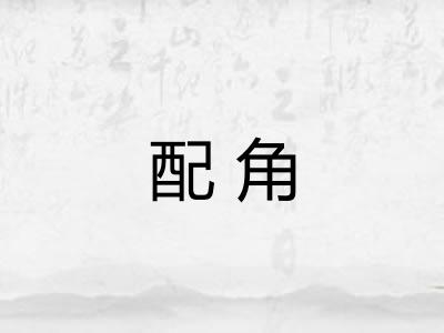 配角 配角