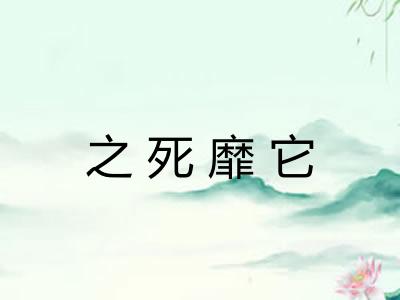 之死靡它