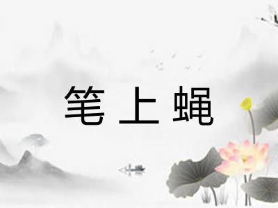 笔上蝇