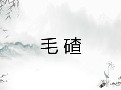 毛碴 毛碴
