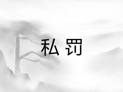 私罚