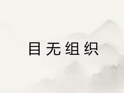 目无组织