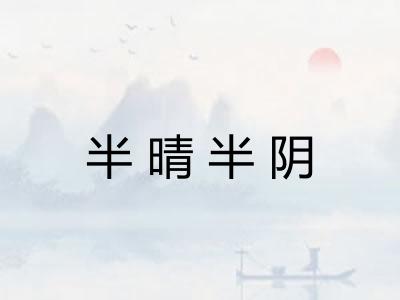 半晴半阴