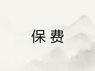 保费