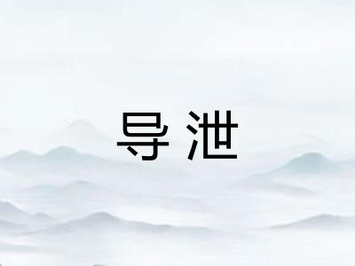 导泄