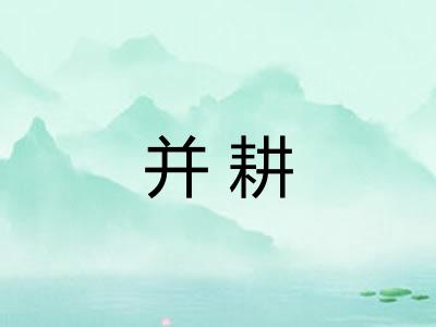 并耕