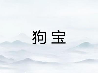 狗宝 狗宝