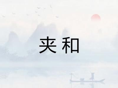 夹和