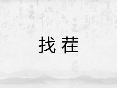 找茬