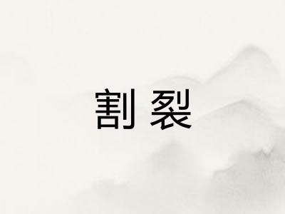割裂