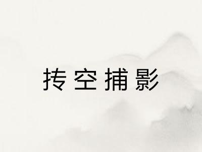 抟空捕影