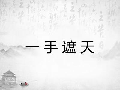 一手遮天