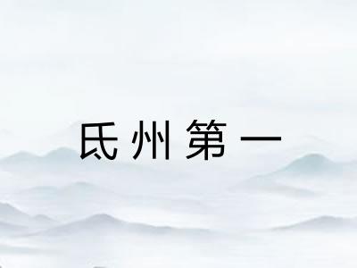 氐州第一