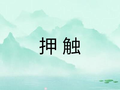押触