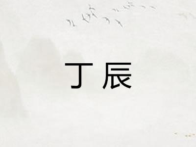 丁辰