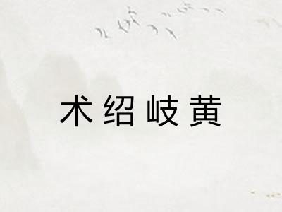 术绍岐黄