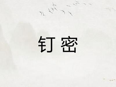 钉密